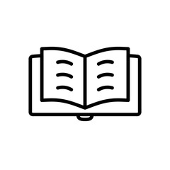 Poster - Open Book Icon Perfect for Education and Learning Resources