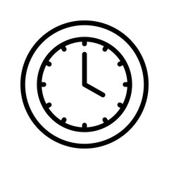 Poster - Analog Clock Icon Perfect for Timekeeping and Schedules