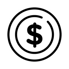 Poster - Dollar Currency Icon Ideal for Finance and Money Transactions