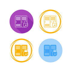 Poster - Locker Vector Icon