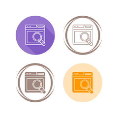 Canvas Print - Web Search Vector Icon