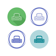 Sticker - Sport Bag Vector Icon