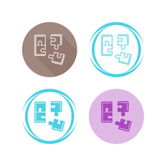 Sticker - Puzzle Vector Icon