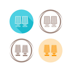 Wall Mural - Solar Panel Vector Icon