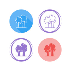 Wall Mural - Trees Vector Icon