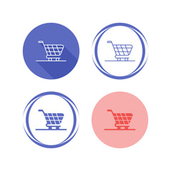 Wall Mural - Shopping Cart Vector Icon