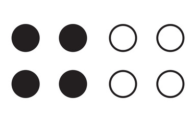Poster - Menu Icon set vector. web menu sign and symbol.  buttons for website, UI navigation, mobile app, presentation. hamburger menu symbol vector illustration.