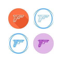 Canvas Print - Gun Vector Icon