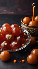 Wall Mural - Delicious Gulab Jamun, Indian Dessert or Sweet Dish