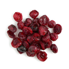 Wall Mural - Dried red cherry isolated on white background