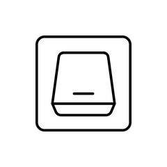 Poster - Switch outline icons, minimalist vector illustration ,simple transparent graphic element .Isolated on white background