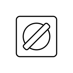 Poster - Switch outline icons, minimalist vector illustration ,simple transparent graphic element .Isolated on white background