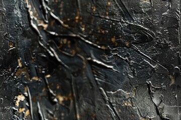 A rugged scratched black metal background showcasing deep, textured marks and a gritty, industrial appearance
