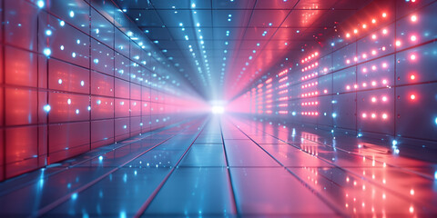 Poster - Abstract futuristic sci-fi background. Created with Generative AI technology.