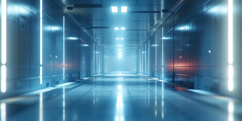 Poster - Abstract futuristic sci-fi background. Created with Generative AI technology.