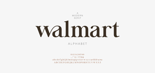 Wall Mural - walmart, the luxury type elegant font and glamour alphabet vector set