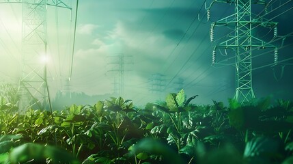 Poster - Green energy in full development Increase in electricity prices on the world market : Generative AI