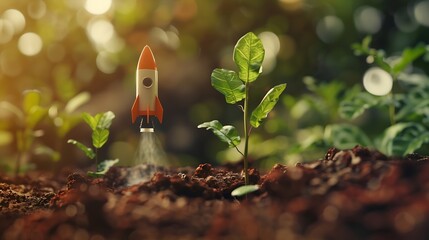 Aufkleber - Business development to success profit and growing growth plan : Generative AI