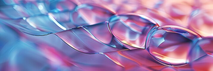 Poster - A dynamic closeup showcasing a futuristic holographic packaging design with a modern and sleek backdrop