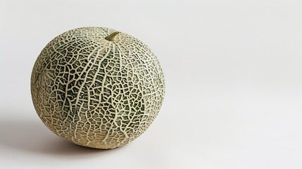 Poster - cantaloupe melon isolated on a white background : Generative AI