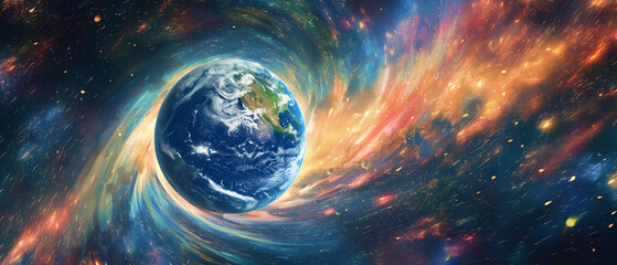 Wall Mural - planet in space