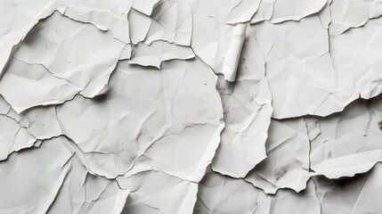 Canvas Print - Ripped pieces of white on a vintage backdrop