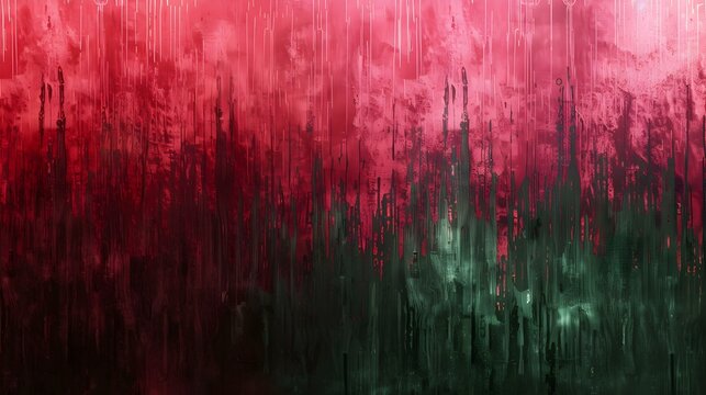 Gradient dark red to forest green backdrop