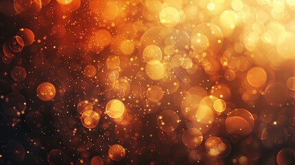 warm-toned bokeh light circles on an abstract background, offering a cozy and inviting feel.