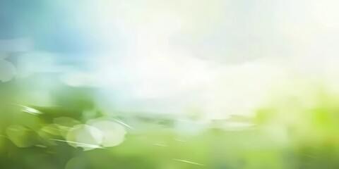 Wall Mural - Soft Focus Abstract Green and Blue Background