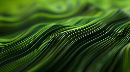 Wall Mural - Green Lines Wallpaper

