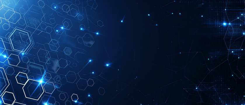 abstract background with particles digital technology background