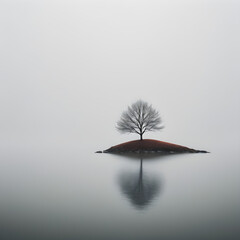 Wall Mural - Focus on minimalist photography, abstract compositions, or serene landscapes with a minimalistic aesthetic.