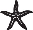 © marbledesign - Star Fish Silhouette Vector Illustration White Background