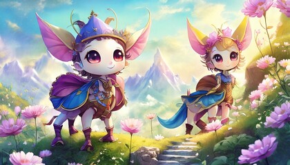 Poster - illustrated animated fairy tale character