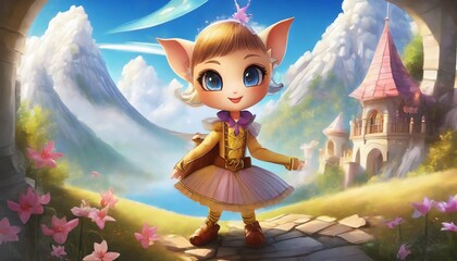 Poster - illustrated animated fairy tale character