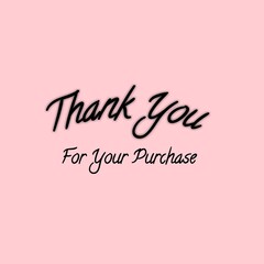 Thank you Greeting Card Calligraffity Template