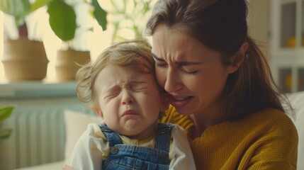 Wall Mural - The Mother and Crying Child