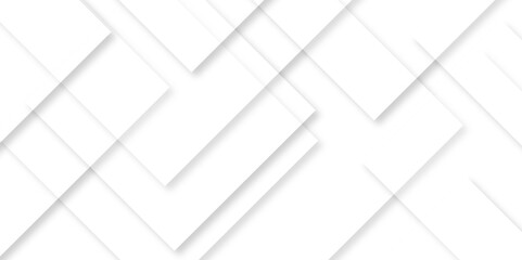 Poster - Abstract white background with diamond and triangle shapes layered in modern abstract pattern design.Grey white abstract square background geometry shine and layer element vector for presentation.