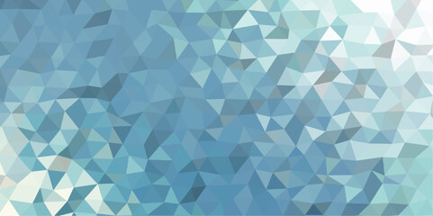 Fototapete - Light blue, white vector background in polygonal style. pastel mosaic background. colorful geometric polygonal abstract background. Vector picture. Abstract Triangle gradient Generative Art.