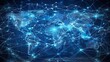 © WITTAYA  ANGMUJCHA - digital illustration of a world map interconnected with digital lines and nodes, symbolizing global business networks