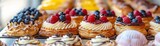 French pastry in an elegant Parisian cafe, SEO gourmet dish, Parisian cafe