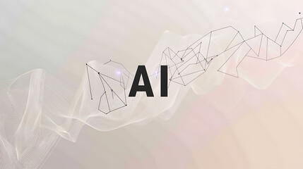 Cutting-edge AI graphic design for digital background and website header