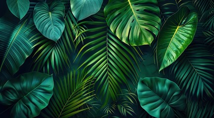 green leaves background