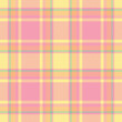 © SolaruS - Plaid seamless pattern in yellow. Check fabric texture. Vector textile print.
