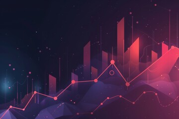 Poster - Abstract background illustrating business growth.