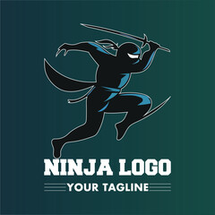 
mascot ninja gaming logo