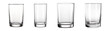 © Newton - Collection of empty drinking glasses isolated on transparent background