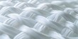 © Anastasiia - Extreme Close-Up of Interwoven White Synthetic Cotton Fabric Fibers. Concept Textile Detail, Close-Up Photography, White Fabric Texture, Macro Shot, Textile Design