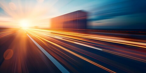 Smart logistics innovations improve transportation supply chain efficiency. Concept Supply Chain Management, Transportation Efficiency, Logistic Innovations, Technology Integration