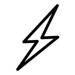 Wall Mural - Energy Thunderbolt Icon Perfect for Power and Electrical Themes